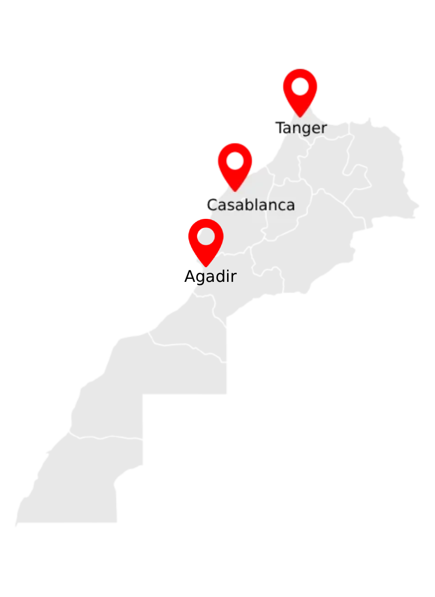Carte du Maroc